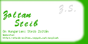 zoltan steib business card